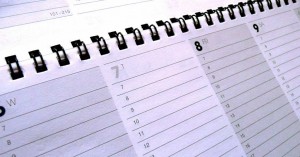 Photo of a calander with margins