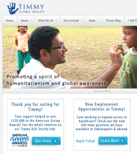 Website Built for Timmy Global Health