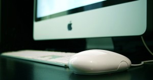 Image of iMac desktop for "Building Your First Website"