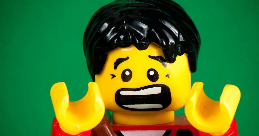 picture of lego man screaming