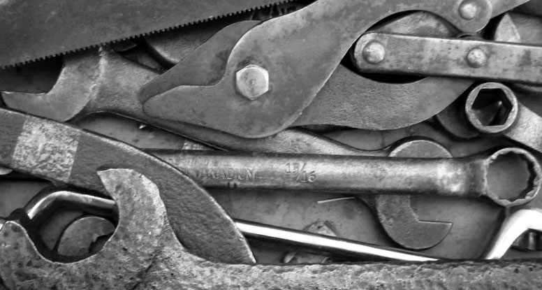 Picture of tools on table