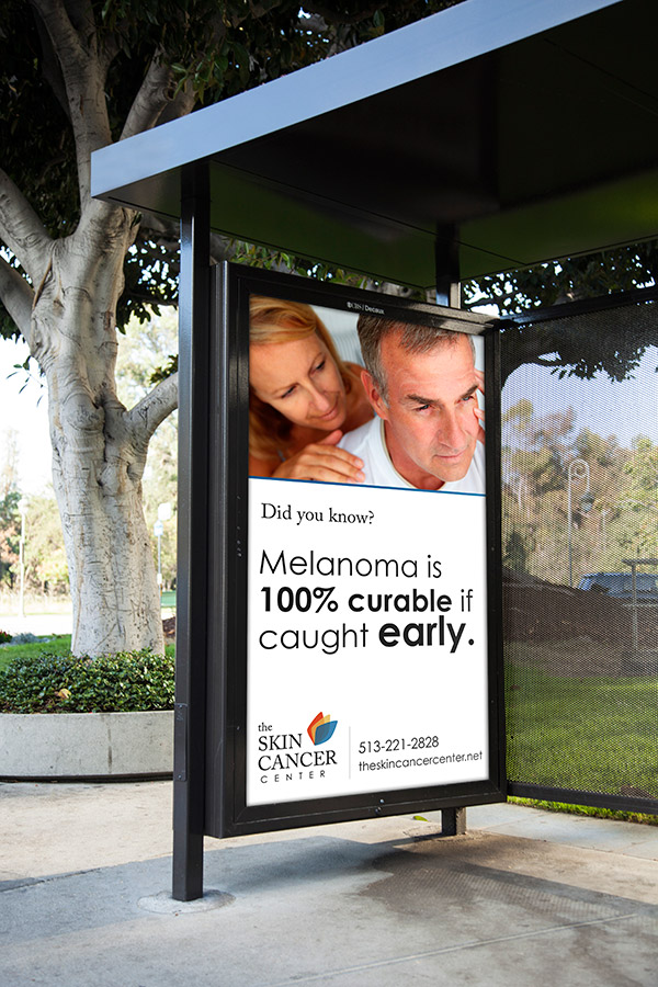 The Skin Cancer Center 5 BusStop Sign 900