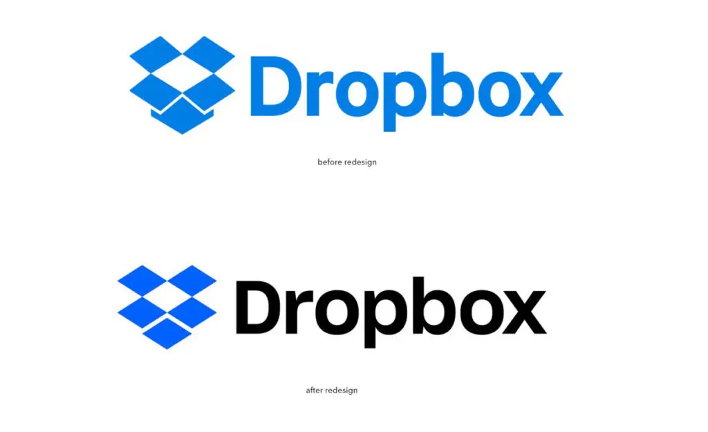 Logo Refresh Tips to Revitalize Your Brand 2 dropbox redesign