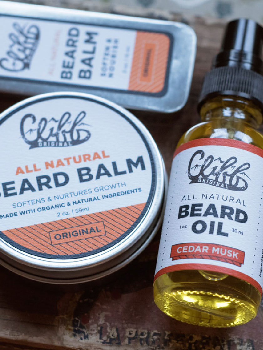 Three beard oil products
